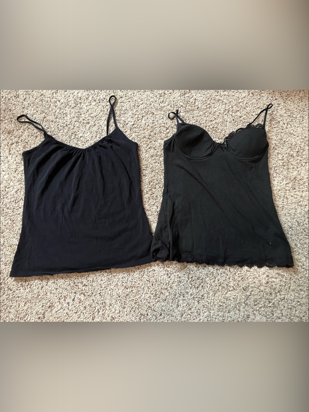 Black Cami Tops (2-Pack)
